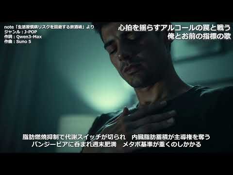 【まとめの歌】心拍を揺らすアルコールの罠と戦う俺とお前の指標の歌 「Qwenと学ぶ20：生活習慣病リスクを回避する飲酒術―高血圧・糖尿病・メタボ対策としての減酒実践法」より