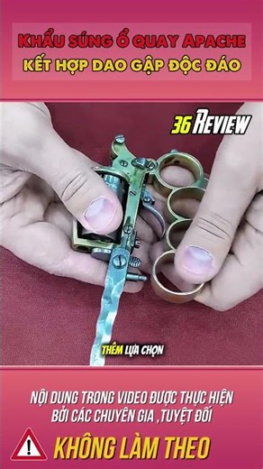 The Apache revolver combines a unique folding knife | Weapon Review – 36 Reviews