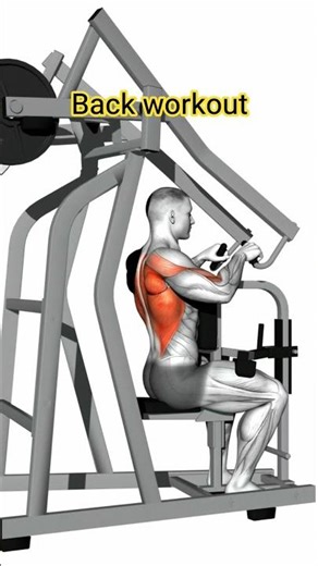 Back workout Machine #backworkout #gym #fitness