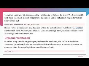Beheben von undefined reference Problemen beim Kompilieren von x86_64 .s- und .c-Dateien