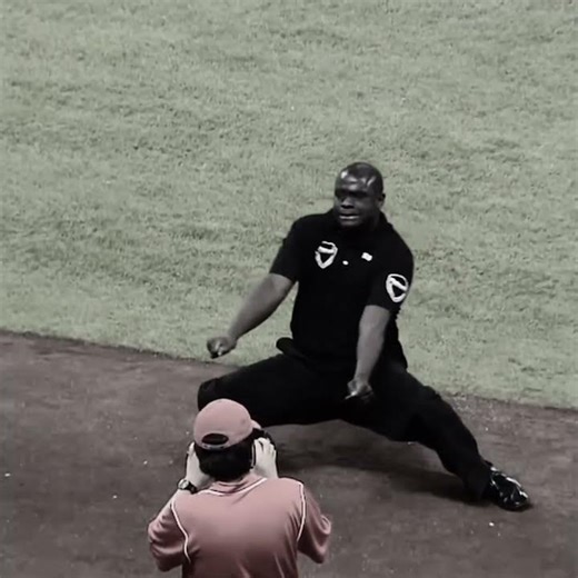 Police officer dancing