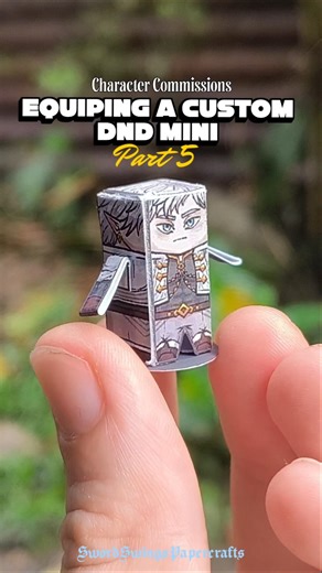 DND CUSTOM MINI Pt.5 Paladin Character Design - diy Papercraft mini #dndinspiration #dndminiatures