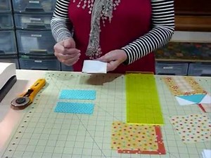 How to make a House Block using 5" squares - Quilting Tips & Techniques 065