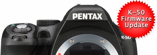 Pentax K-50 Firmware v1.10 Released
