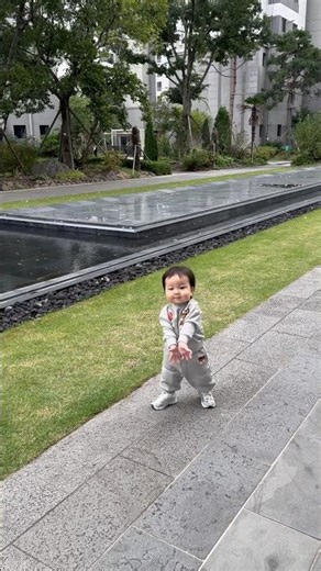 First walk, first step