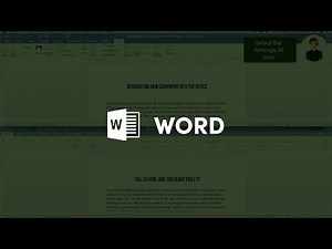 Microsoft Word: View Two Documents Together