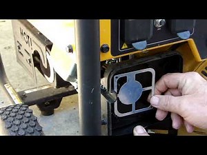 Cat RP5500 Generator Draining Fuel For Storage