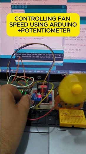 🌀 Control Fan Speed With a Knob!#arduino #diy