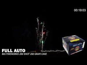 Full Auto 200g Cake - Big Fireworks - Demonstration