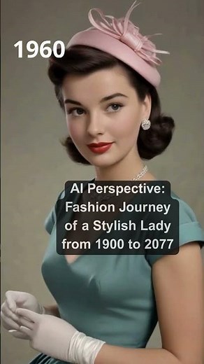 AI Fashion Evolution: 1900 to 2077 in 15 Seconds | Time-Lapse Journey #ai #timelapse #fashion