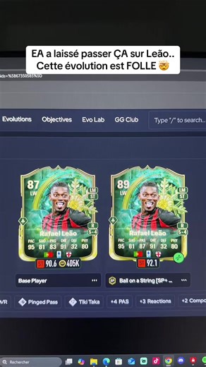 Leão version ÉVOLUTION = monstre absolu 🥶 #UltimateTeam #FC26 #babafut #evofc26 #leaofc26