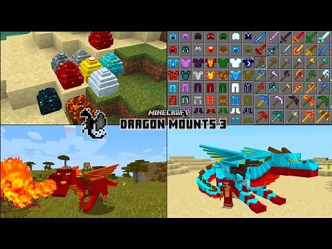 New Dragon Mount 3 Addon/Mods For Minecraft PE | 10+ Dragons (1.19+)