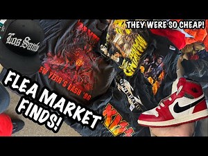 VINTAGE BAND SHIRTS FOR CHEAP! Flea Market Finds