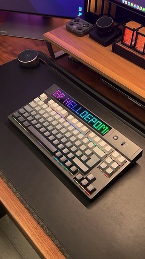 EPOMAKER Dynatab 75X Mechanical Keyboard with Dot Matrix Screen #mechanicalkeyboard #keyboard