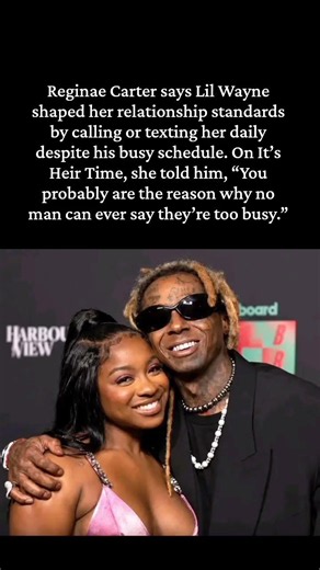 “you’re the reason” reginae gives lil wayne his flowers #celebrity
