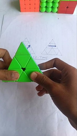 How to Solve a Pyraminx (magic trick) #shorts