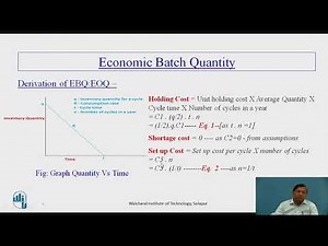 Economic Batch Quantity