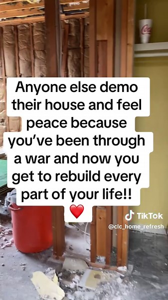 Rebuilding my life from the studs up. #rebuildingmyself #happy #tearitdown #startingover #demo