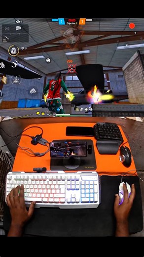 How to play free fire with keyboard mouse in mobile | ⌨️ 🖱📱 full setup without app no activation