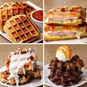 54M views · 76K reactions | Waffles 4-Ways FULL RECIPES:...