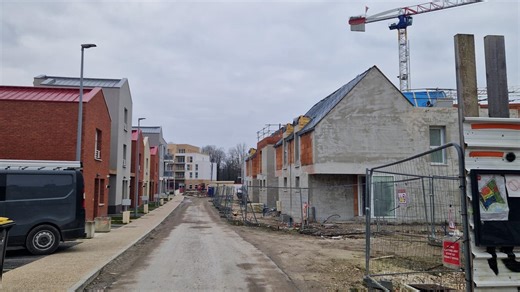 Les constructions se multiplient à l’angle de la rue Robert-Le-Coq et de l’avenue Louis-Blanc à Amiens