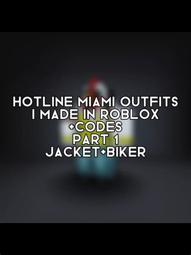 Stylish Roblox Outfit Inspired by Hotline Miami