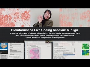 Bioinformatics Live Coding Session - alignment of spatial transcriptomics data using STalign