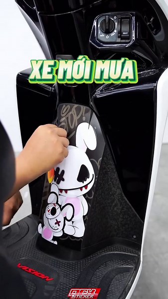 Tem Dán Trang Trí Nhựa Nhám Cho Xe Vision