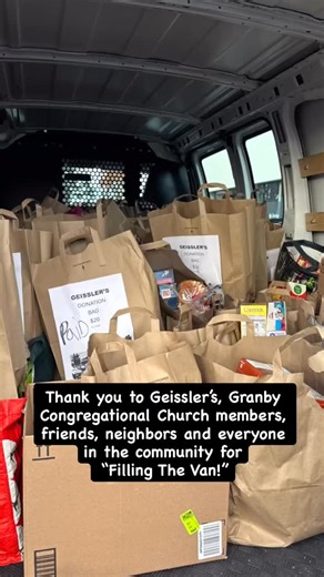 15 reactions | Open Cupboard Pantry extends a BIG THANK you to everyone who helped fill our van! The community stepped up in a huge way and our team is very grateful. Thanks to Geisseler’s, the community and many volunteers, our pantry is full and ready to serve anyone who is in need of food assistance. #foodinsecurity #foodinsecurityawareness #geisslerssupermarket #gcc #granbyct #granbycommunity #sneucc #church #missionwork | Granby Congregational Church, UCC | Facebook