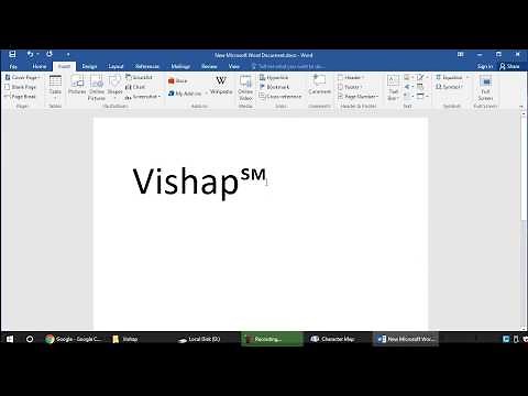 How to type service mark symbol (℠)