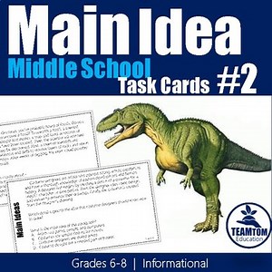 Main Idea Task Cards 2 (Grades 6-8)