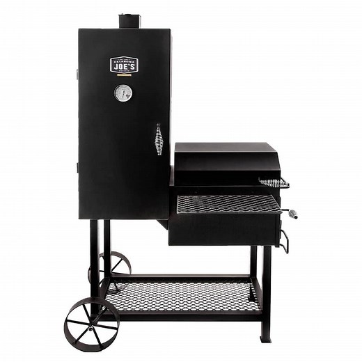 Reviews for OKLAHOMA JOE'S Bandera Vertical Offset Charcoal Smoker and Grill with 992 sq. in. Cooking Area in Black | Pg 1 - The Home Depot