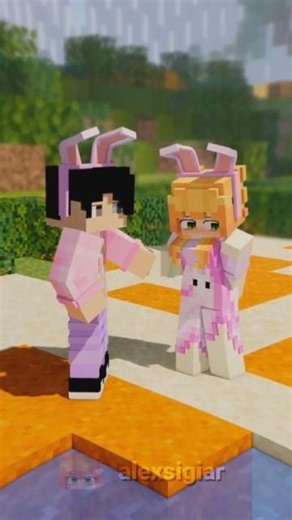 Easter Day rabbit my love Sigiar favorite bunny - minecraft animation #shorts