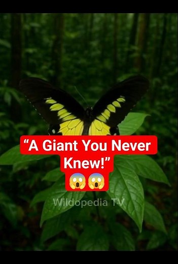 The Largest Butterfly Ever Found! #Butterfly