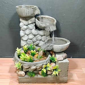 1M views · 7.3K reactions | amazing cemented bowl waterfall fountain water fountain | M Craft | Facebook