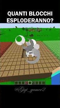 HOW MANY BLOCKS WILL EXPLODE in MINECRAFT?🥀💔 #minecraft