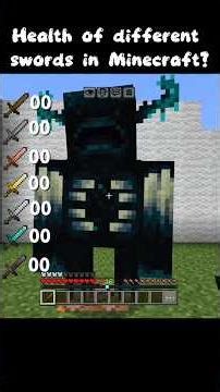 #minecraft Health of different swords in Minecraft?😳😳