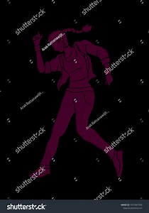 Dancing Action Dancer Training Designed Using Stock Vector (Royalty Free) 1051847330 | Shutterstock
