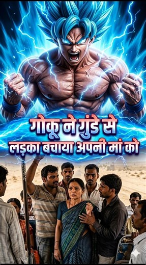 Goku ne Maa ko Bachaya! 😱 Bus mein Gundo ki Pitai 🔥 | Groc AI Action Short