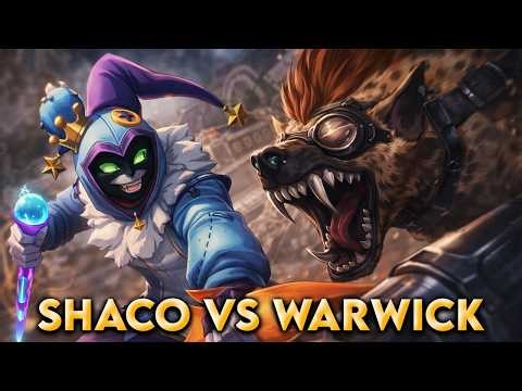 SHACO AP JGL VS WARWICK 9 KILLS DOMINATION | Invisible One Shot Madness! | League of Legends