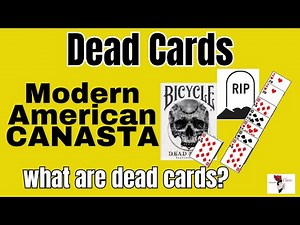 Canasta Card Game How to play DEAD CARDS what are they 4-21-2025 Modern American #canasta