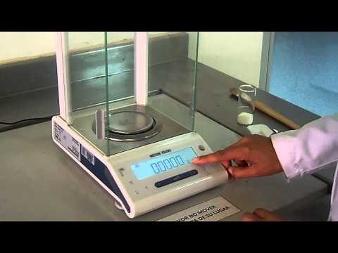 Manejo básico balanza analítica Metler Toledo