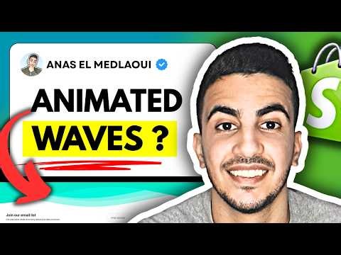 How To Add Waves Animation Section On Shopify