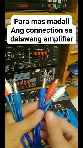 Para mas madali Ang connection sa dalawang amplifier #amplifier | Threekkkofficialvlog