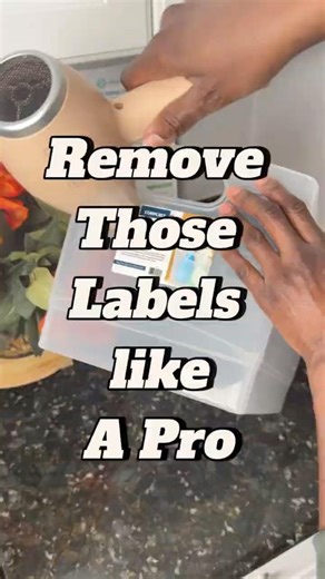 Remove a Label like A Pro Organizer