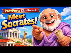 Who Was Socrates? 🧠| The Man Who Loved Questions! 👣| PastPorts Kids Presents