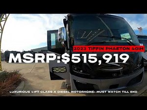 #1 TOP SELLING DIESEL MOTORHOME: 2023 TIFFIN PHAETON 40IH LUXURY BUS