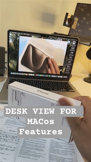 Desk VIew ForMacbook m4 air MacOS is Insane #apple #macos #shorts #diy #gadget #computer #algorithm