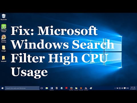 Fix: Microsoft Windows Search Filter High CPU Usage in Windows 10